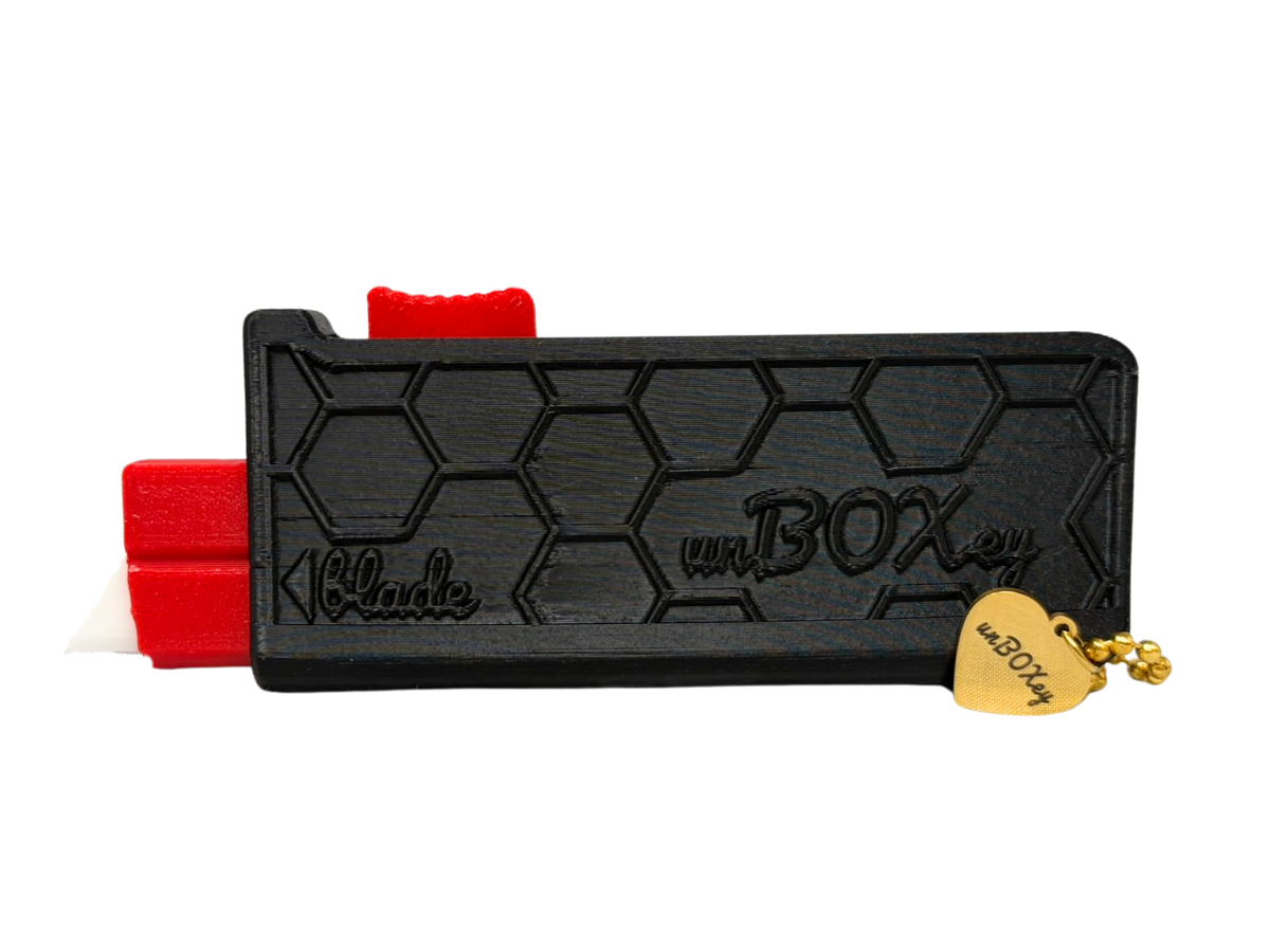 unBOXey™ VOILÀ Experience - Self-Retracting Box Cutter for the Joy of unBOXing